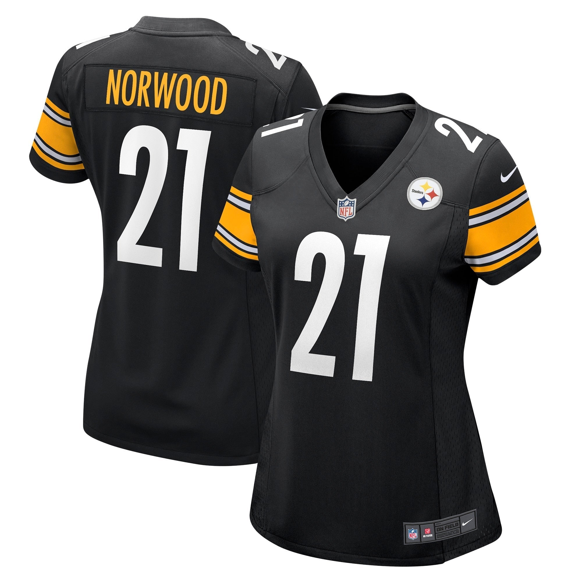 Women s Nike Tre Norwood Black Pittsburgh Steelers Game Jersey