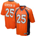 Men s Nike Melvin Gordon III Orange Denver Broncos Game Jersey