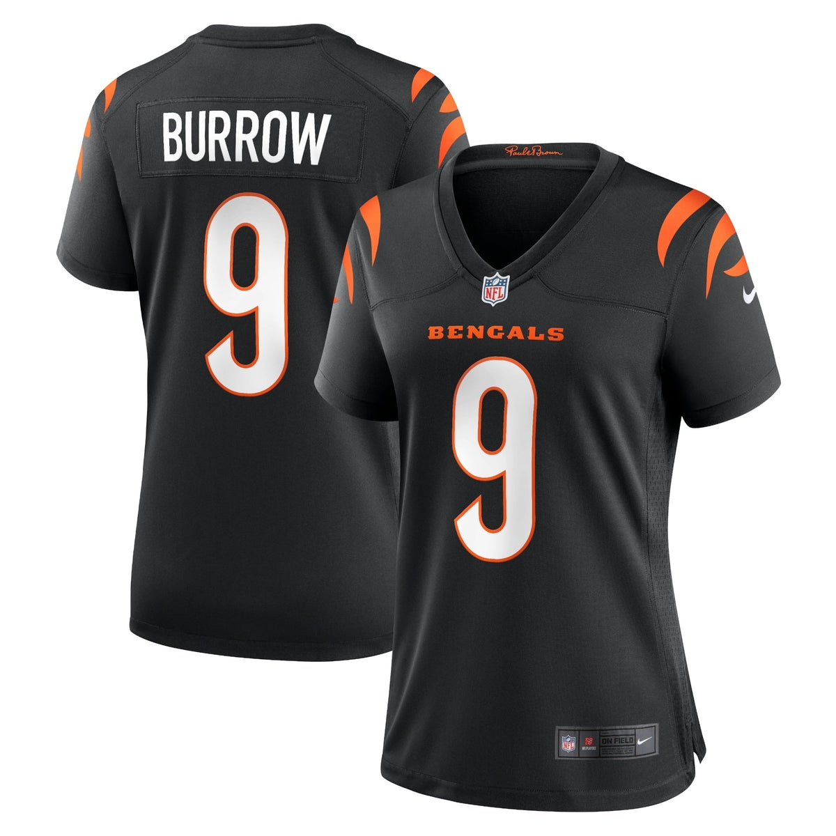Women s Nike Joe Burrow Black Cincinnati Bengals Player Game Jersey