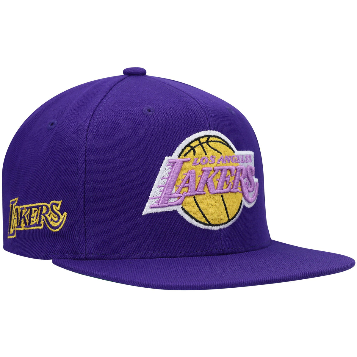 Los Angeles Lakers Mitchell & Ness Hardwood Classics Snapback Hat - Purple
