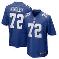 Men s Nike Solomon Kindley Royal New York Giants Home Game Player Jersey
