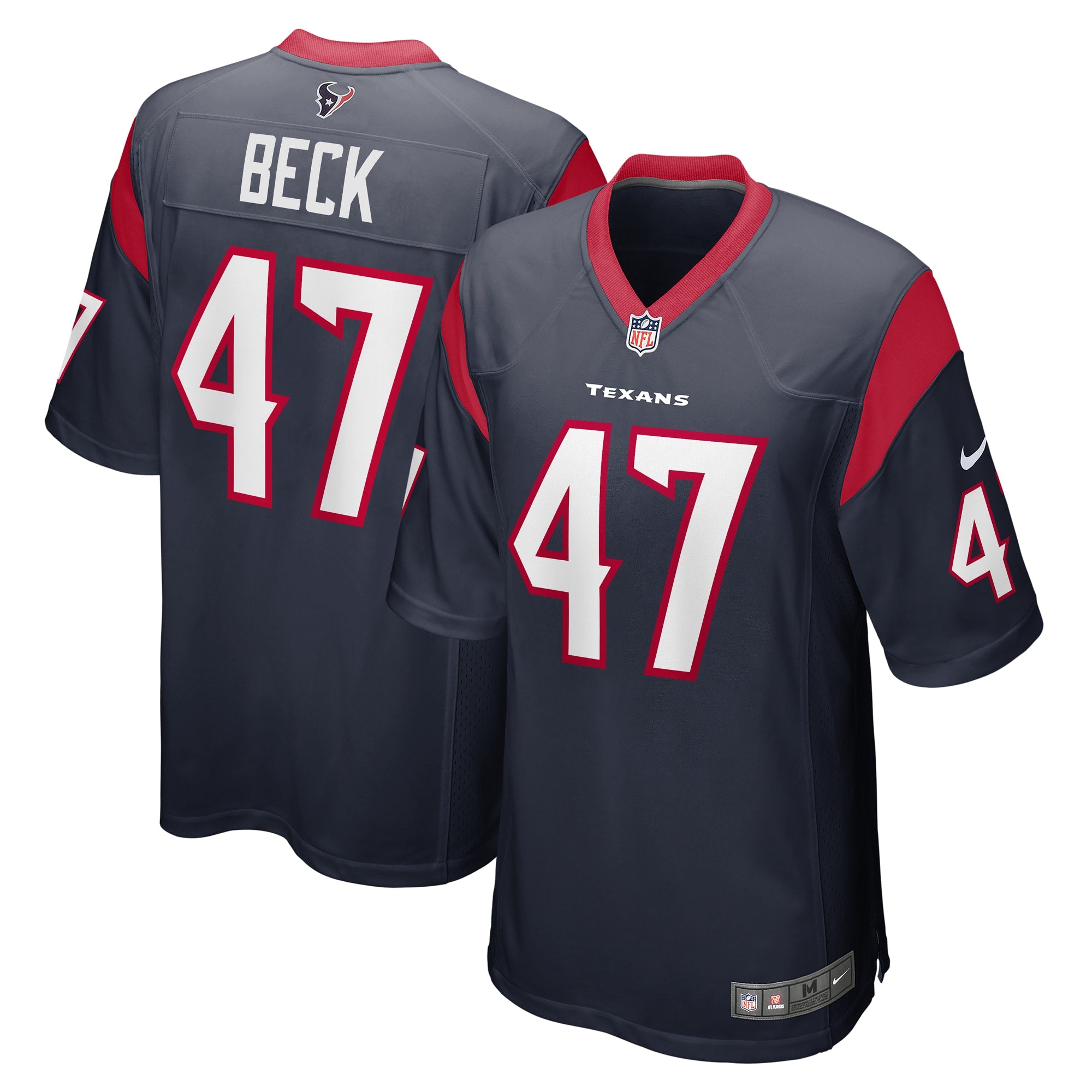 Andrew Beck Houston Texans Nike Game Player Jersey   Navy