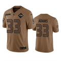 Men s Seattle Seahawks Jamal Adams 2023 Brown Salute To Service Limited Stitched Jerseys