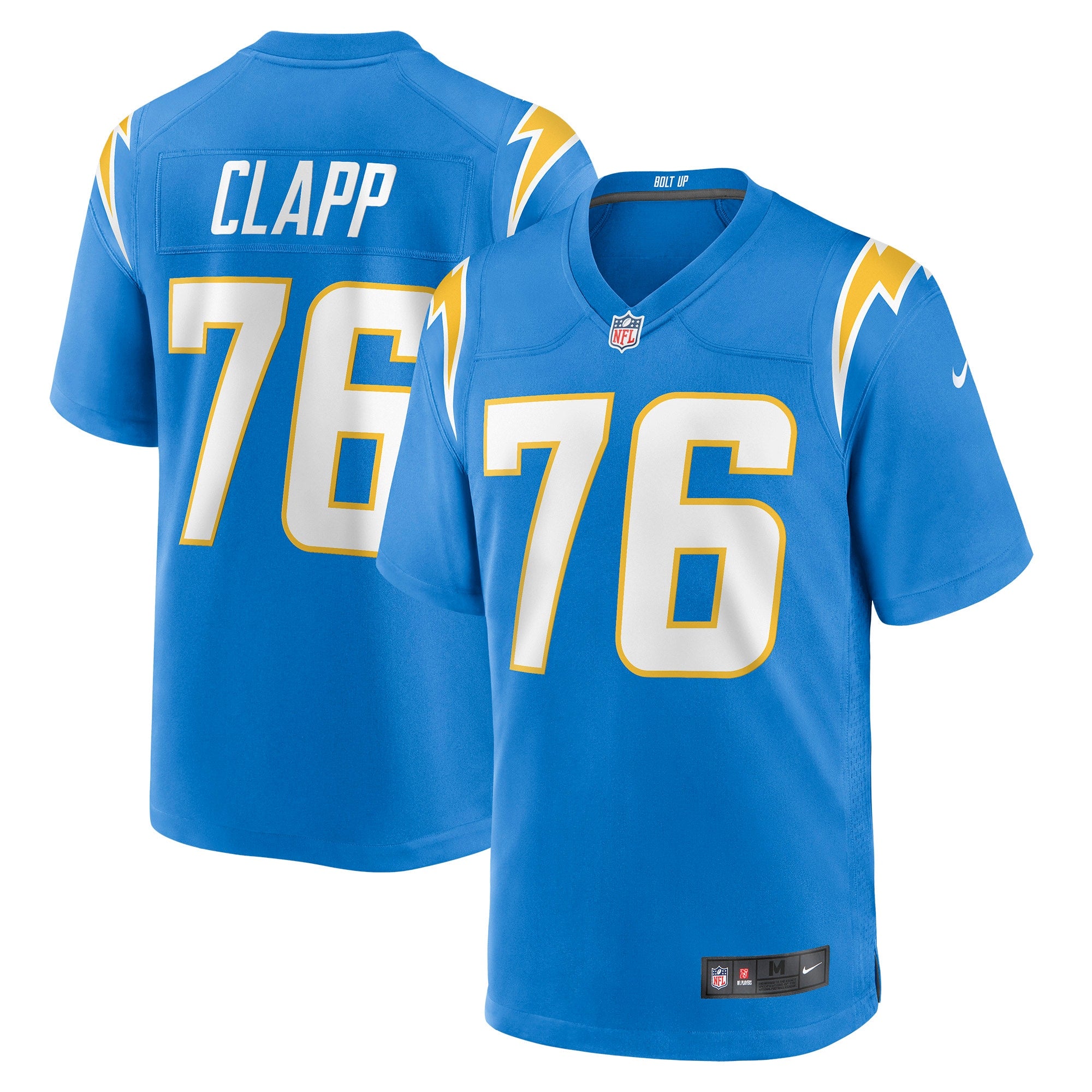 Will Clapp Los Angeles Chargers Nike Game Jersey   Powder Blue