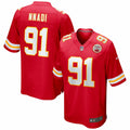 Men s Nike Derrick Nnadi Red Kansas City Chiefs Game Jersey