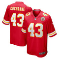 Men s Nike Jack Cochrane Red Kansas City Chiefs Game Player Jersey