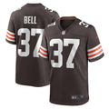 Men s Nike D Anthony Bell Brown Cleveland Browns Game Player Jersey