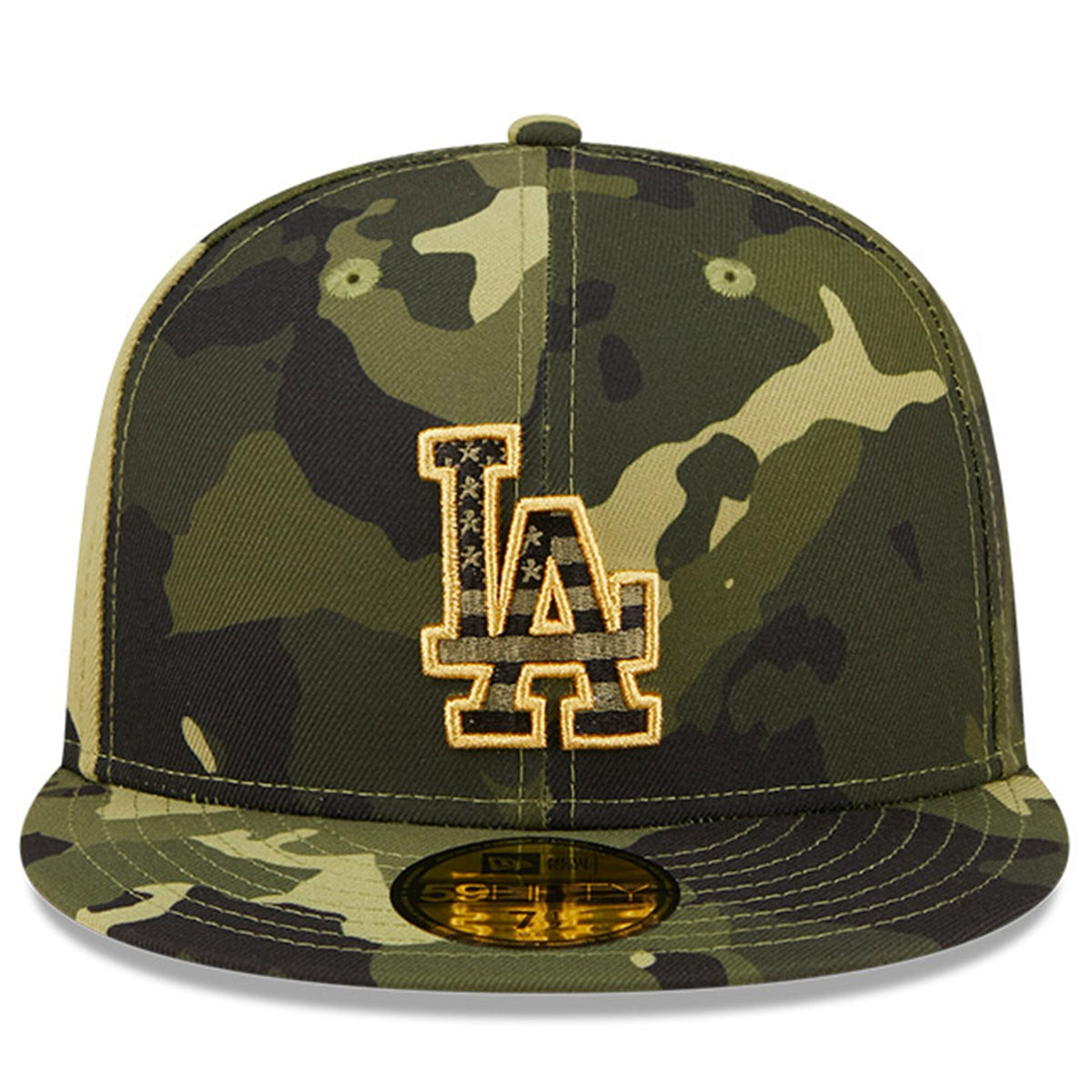Los Angeles Dodgers New Era 2022 Armed Forces Day On-Field 59FIFTY Fitted Hat - Camo
