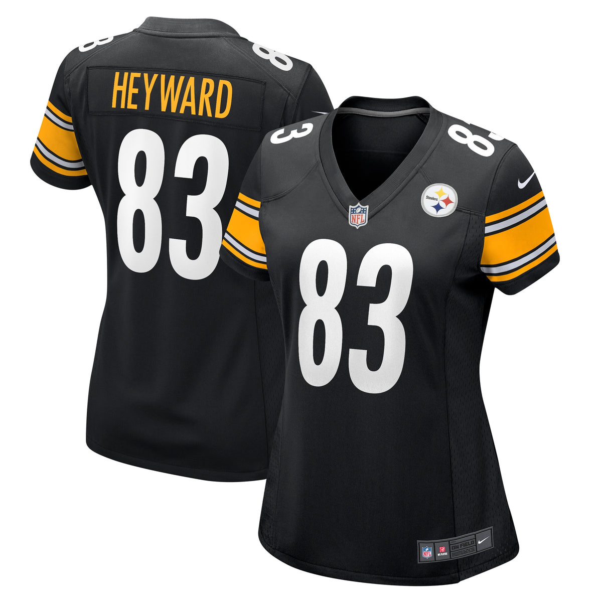 Connor Heyward Pittsburgh Steelers Nike Women s Game Player Jersey   Black