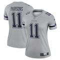 Micah Parsons Dallas Cowboys Nike Women s Inverted Legend Jersey   Silver