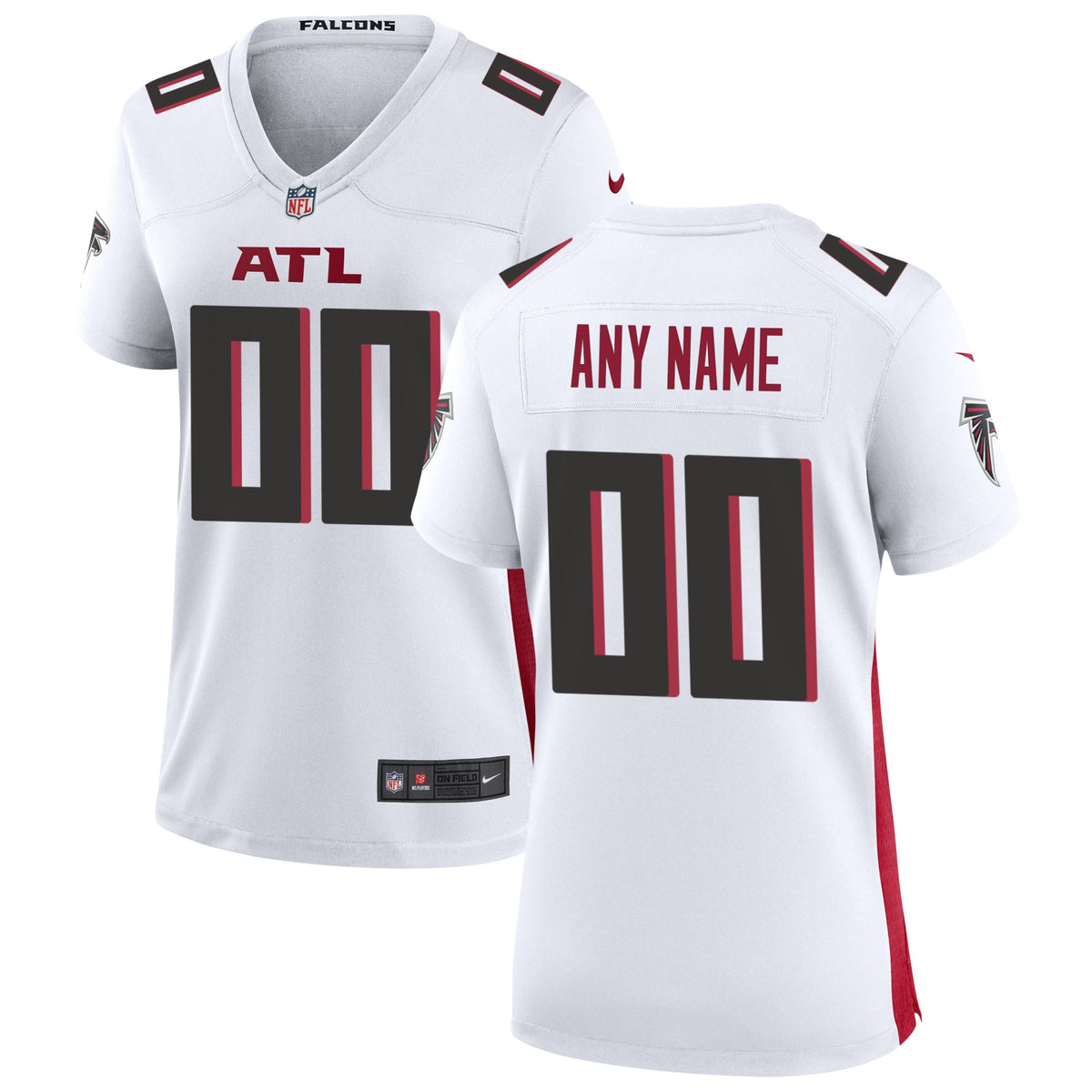 Nike Atlanta Falcons Women s Custom Game Jersey   White