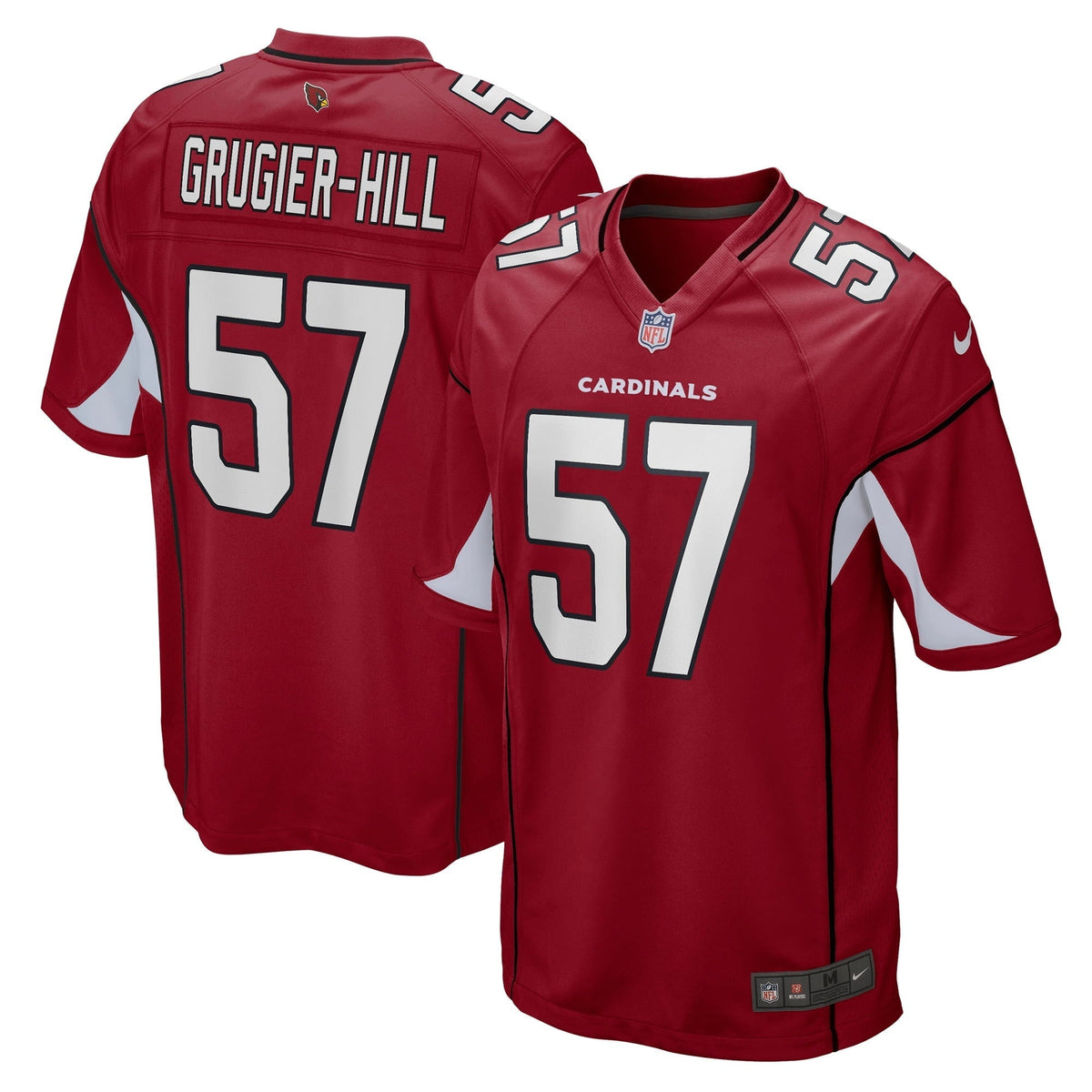 Men s Nike Kamu Grugier-Hill Cardinal Arizona Cardinals Game Player Jersey