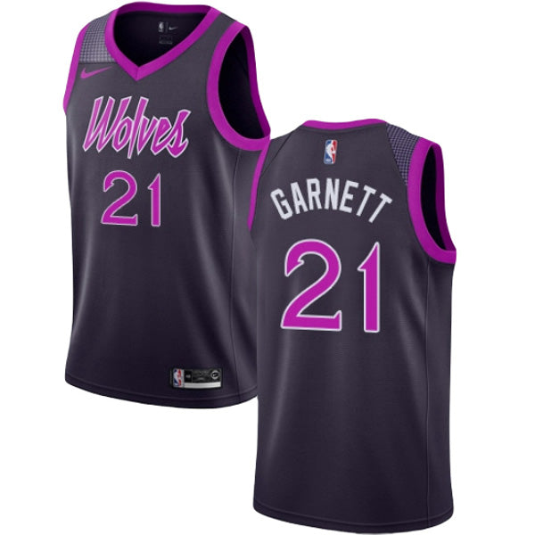 Men's Minnesota Timberwolves Kevin Garnett City Edition Jersey - Purple