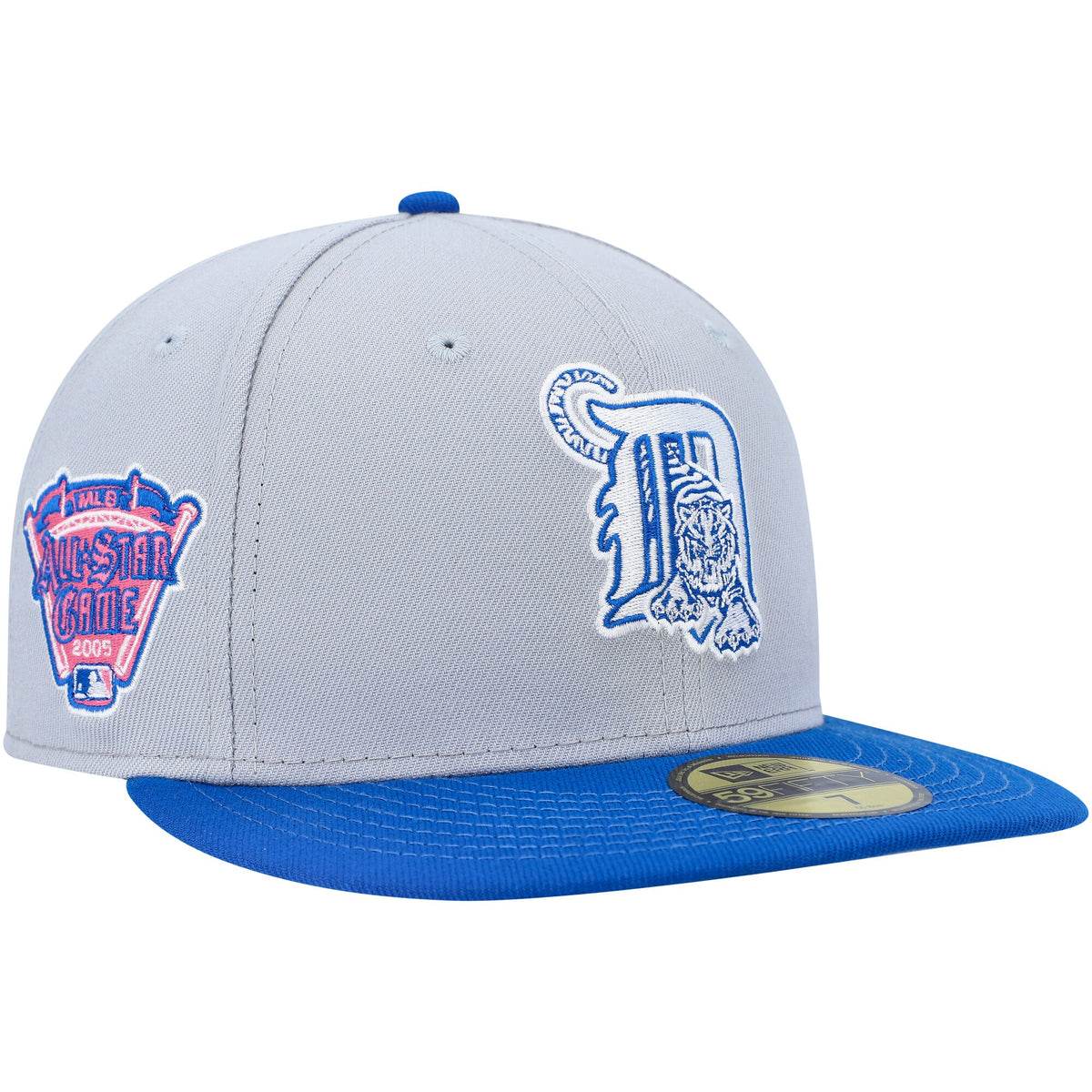 Detroit Tigers New Era Dolphin 59FIFTY Fitted Hat - Gray/Blue