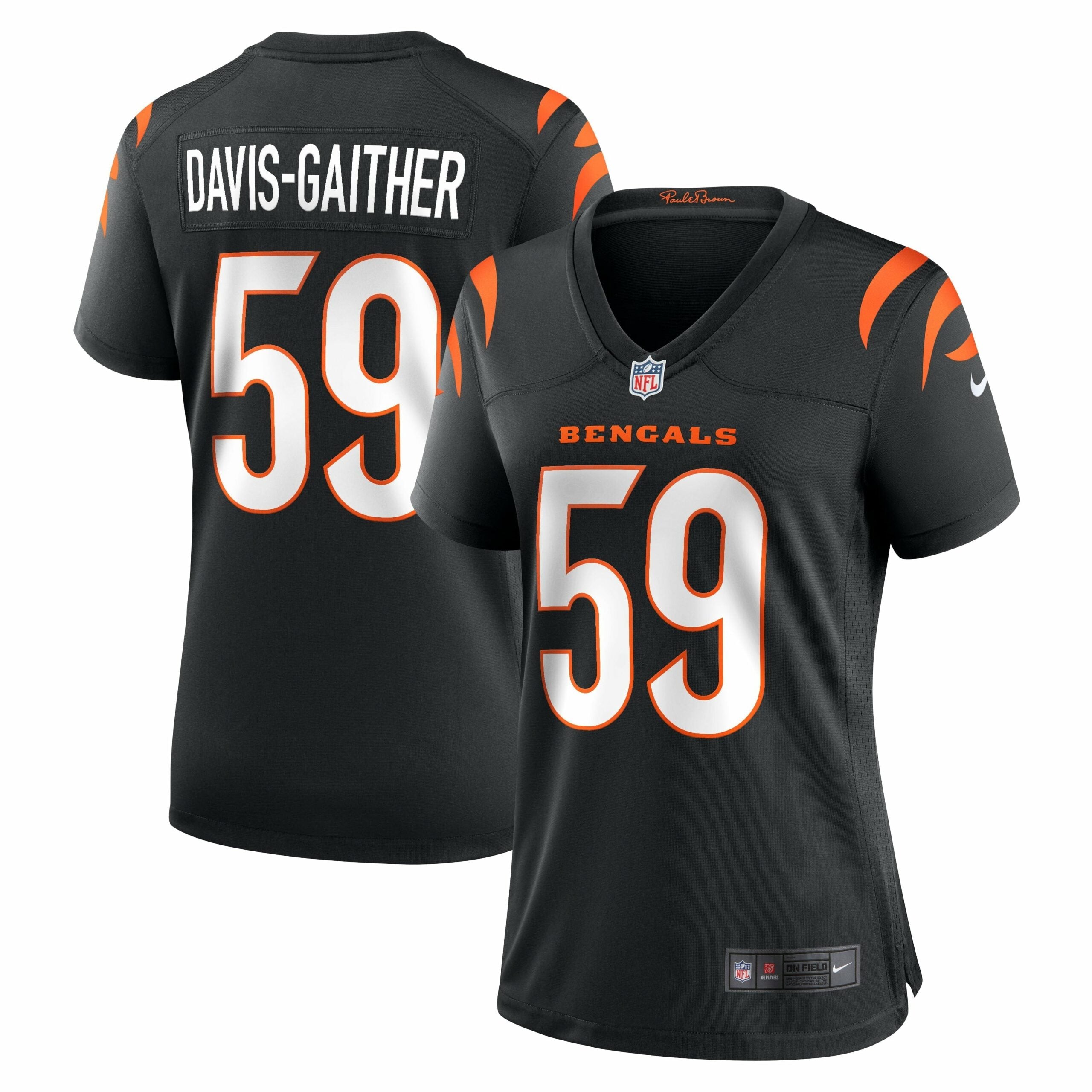 Women s Nike Akeem Davis-Gaither Black Cincinnati Bengals Game Player Jersey