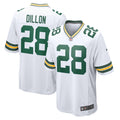 Men s Nike AJ Dillon White Green Bay Packers Game Player Jersey