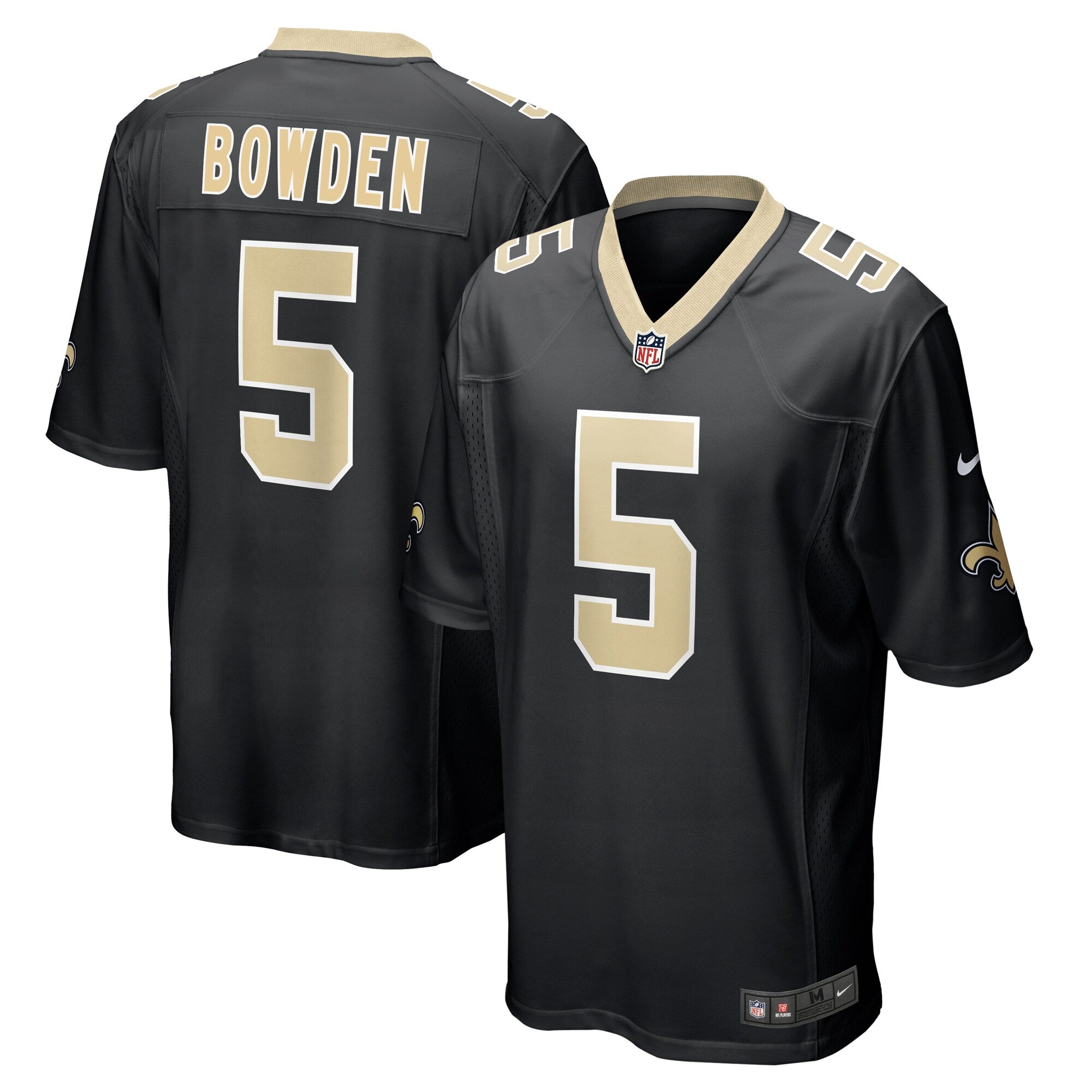 Lynn Bowden Jr. New Orleans Saints Nike Team Game Jersey    Black