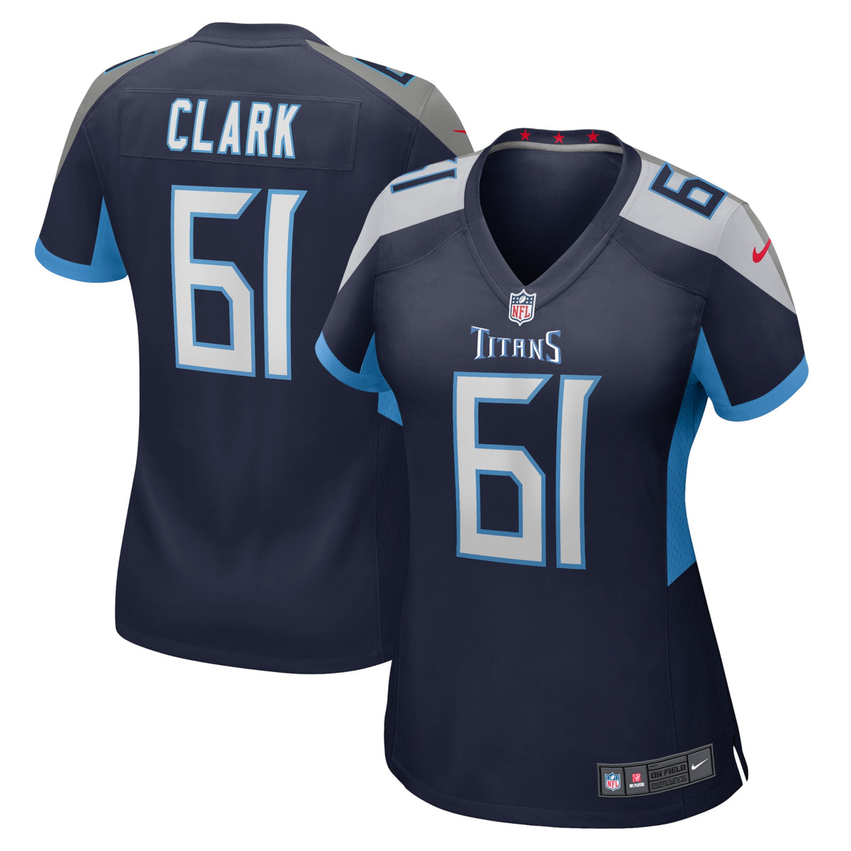 Le Raven Clark Tennessee Titans Nike Women s Home Game Player Jersey   Navy