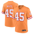 Devin White Tampa Bay Buccaneers Nike Throwback Game Jersey   Orange