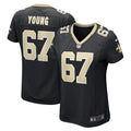 Women s Nike Landon Young Black New Orleans Saints Game Jersey