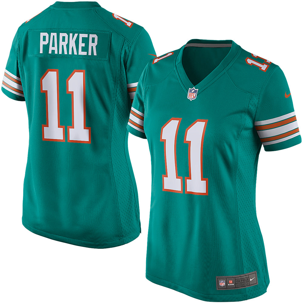 DeVante Parker Miami Dolphins Nike Women s Game Player Jersey   Aqua