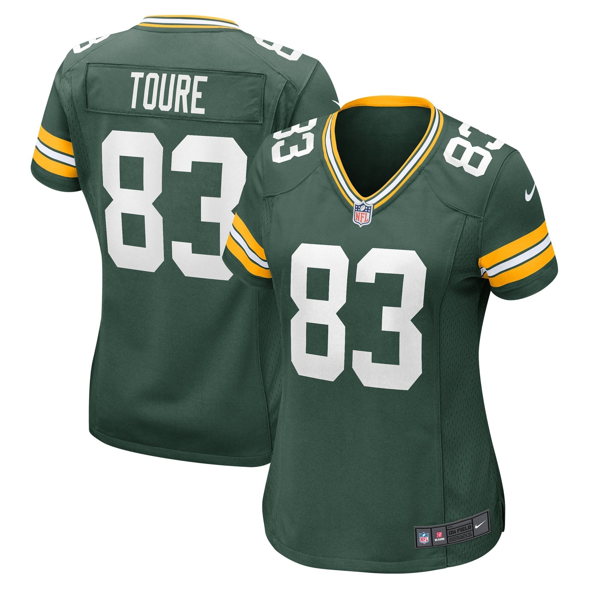 Women s Nike Samori Toure Green Green Bay Packers Player Game Jersey