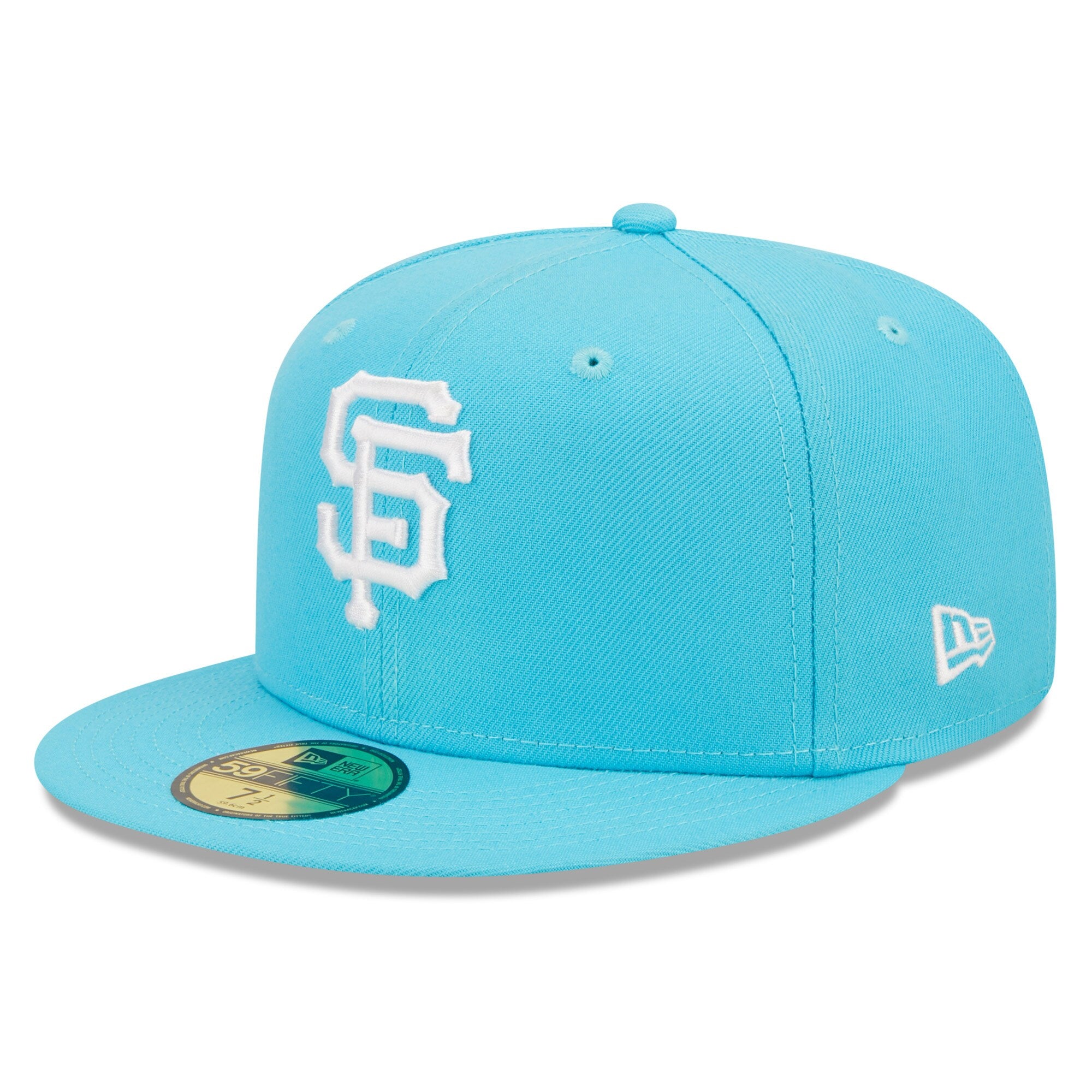 San Francisco Giants New Era Vice Highlighter Logo 59FIFTY Fitted Hat - Blue
