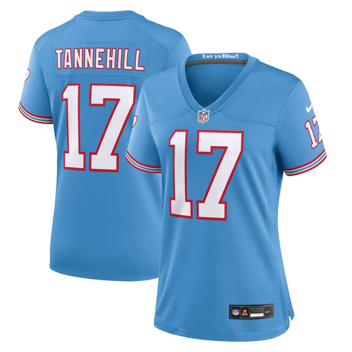 Ryan Tannehill Tennessee Titans Nike Women s Oilers Throwback Player Game Jersey   Light Blue