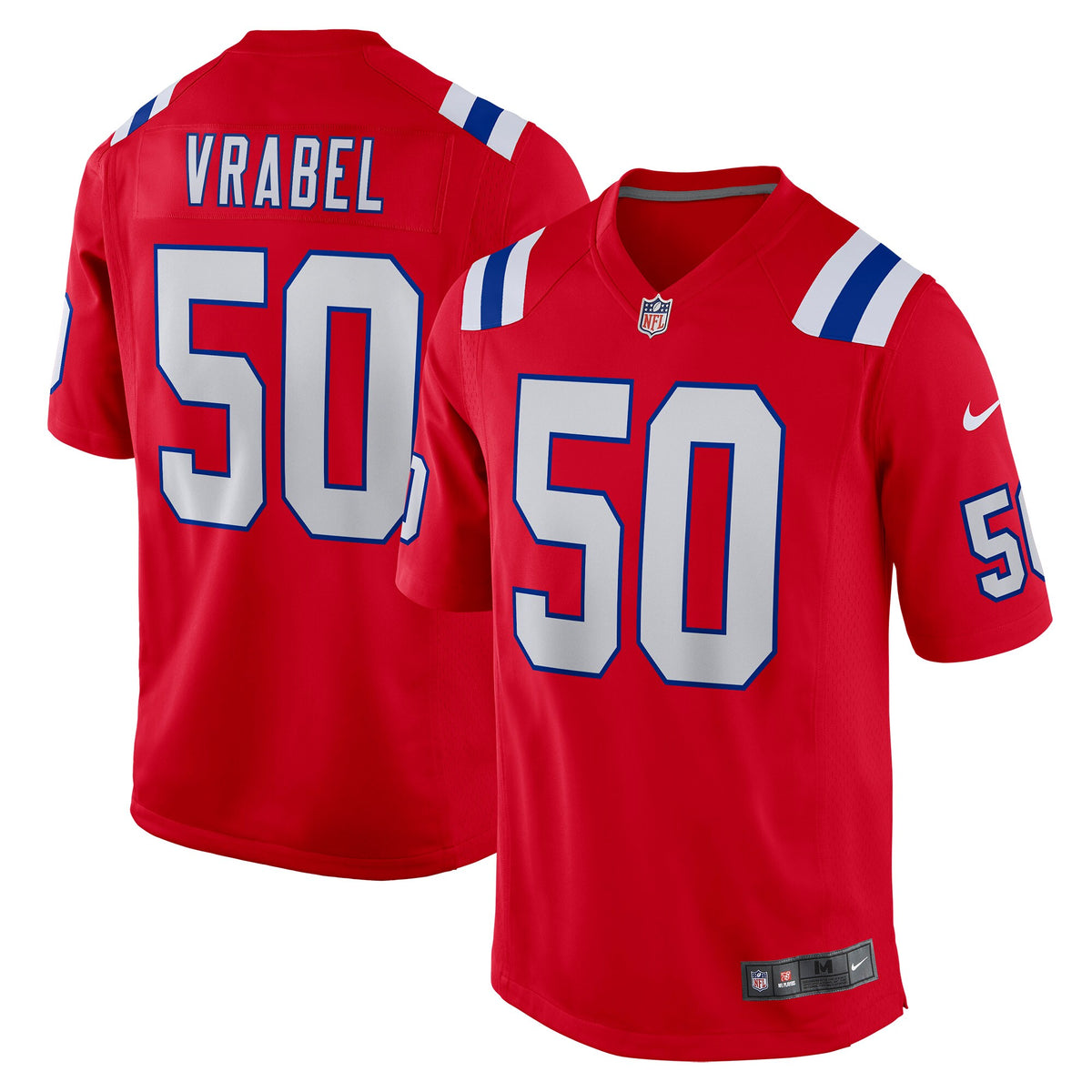Mike Vrabel New England Patriots Nike Retired Player Alternate Game Jersey   Red