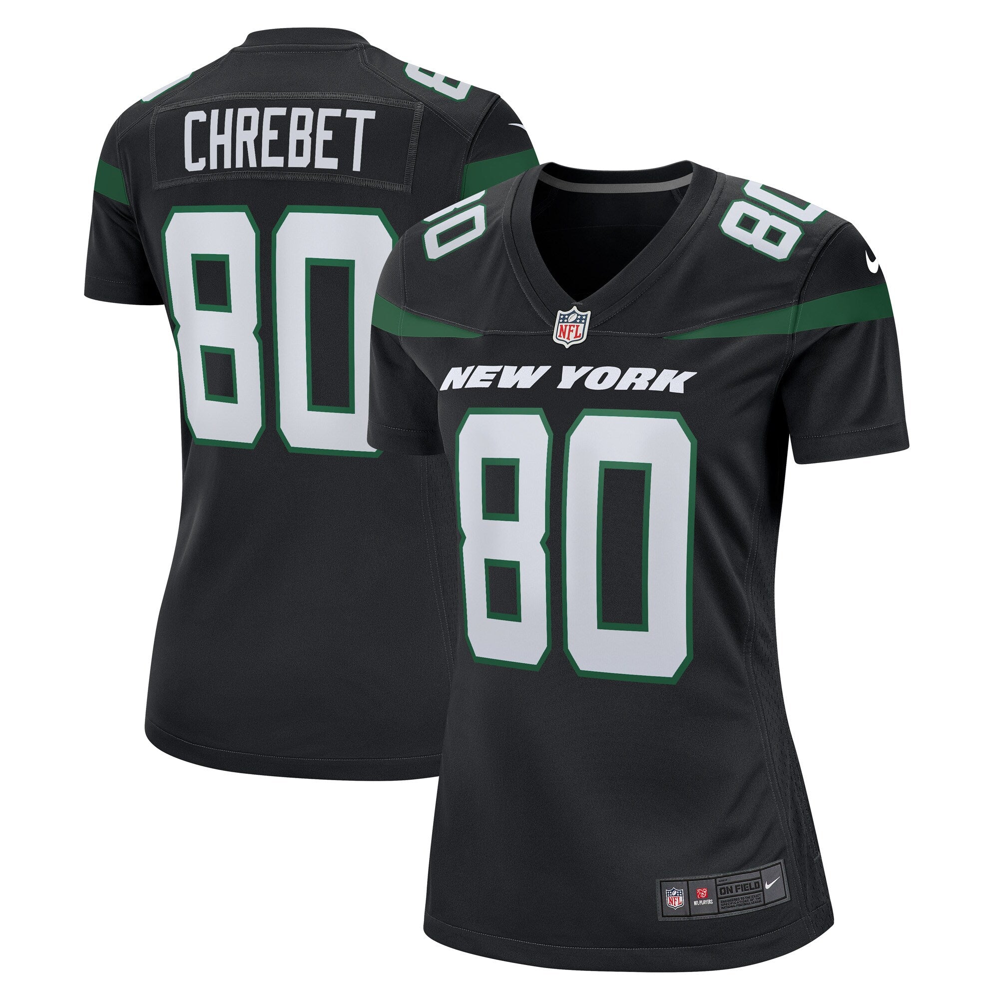 Wayne Chrebet New York Jets Nike Women s Retired Player Jersey   Black