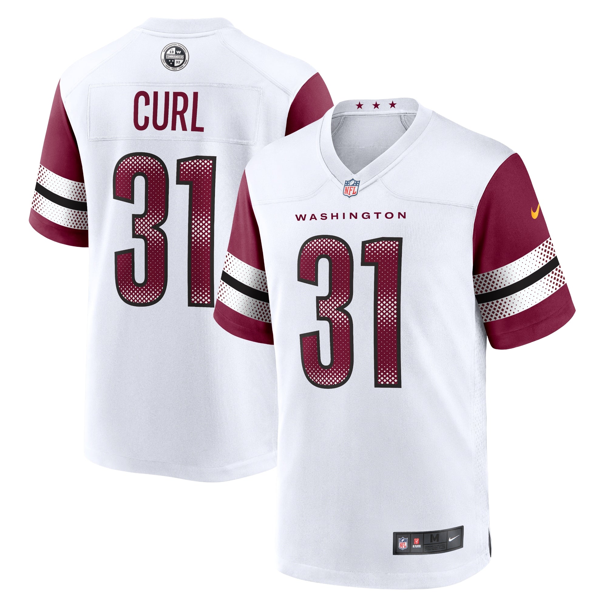 Kamren Curl Washington Commanders Nike Game Jersey   White