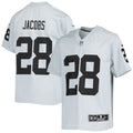 Josh Jacobs Las Vegas Raiders Nike Youth Inverted Team Game Jersey   Silver