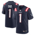 Number 1 Dad New England Patriots Nike Game Jersey   Navy