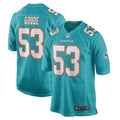 Men s Nike Cameron Goode Aqua Miami Dolphins Game Player Jersey