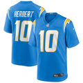 Men s Nike Justin Herbert Powder Blue Los Angeles Chargers Player Game Jersey