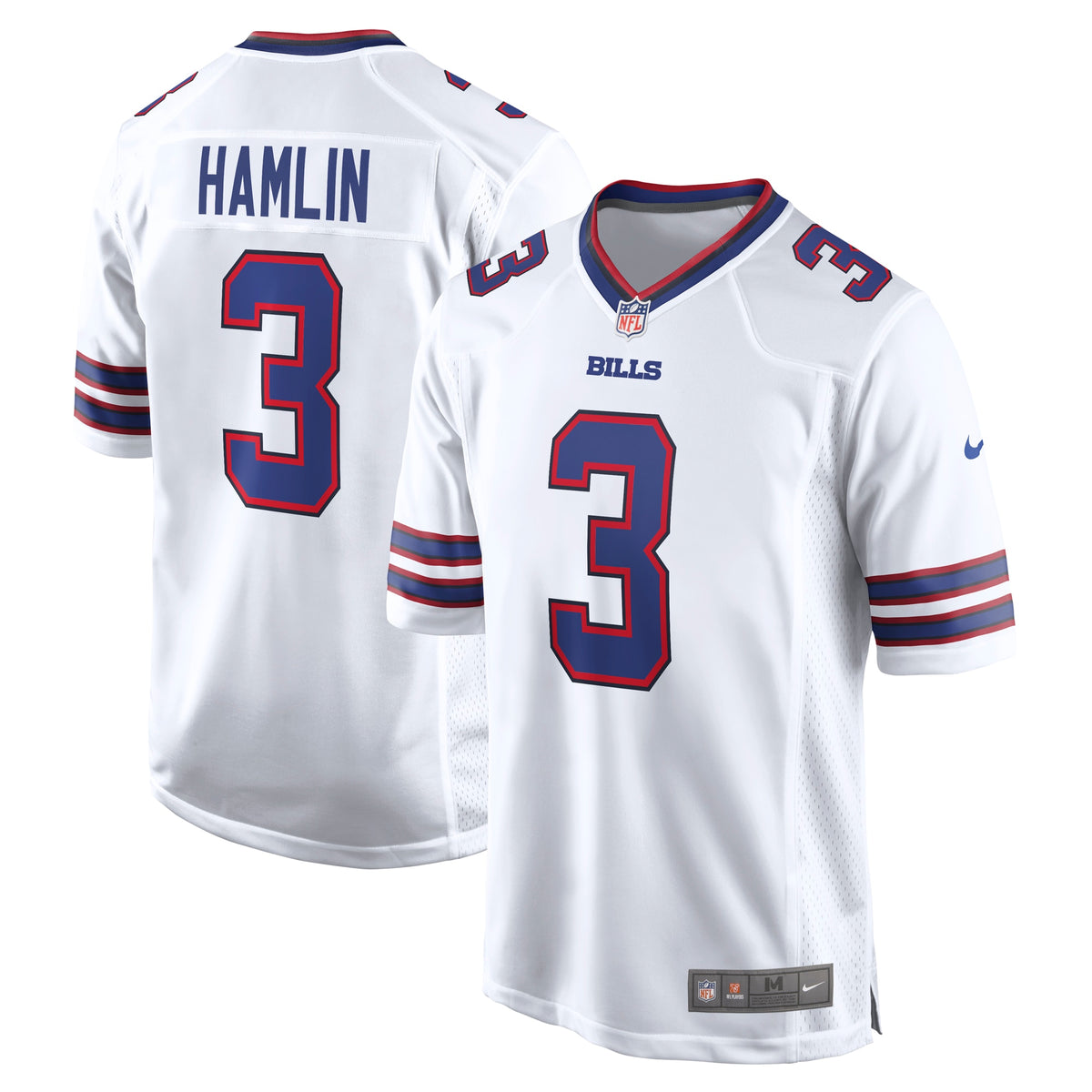Damar Hamlin Buffalo Bills Nike  Game Jersey   White