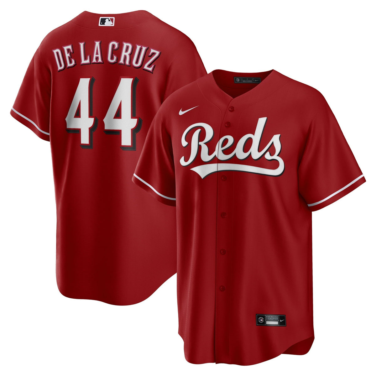 Men's Nike Elly De La Cruz Red Cincinnati Reds Alternate Replica Jersey