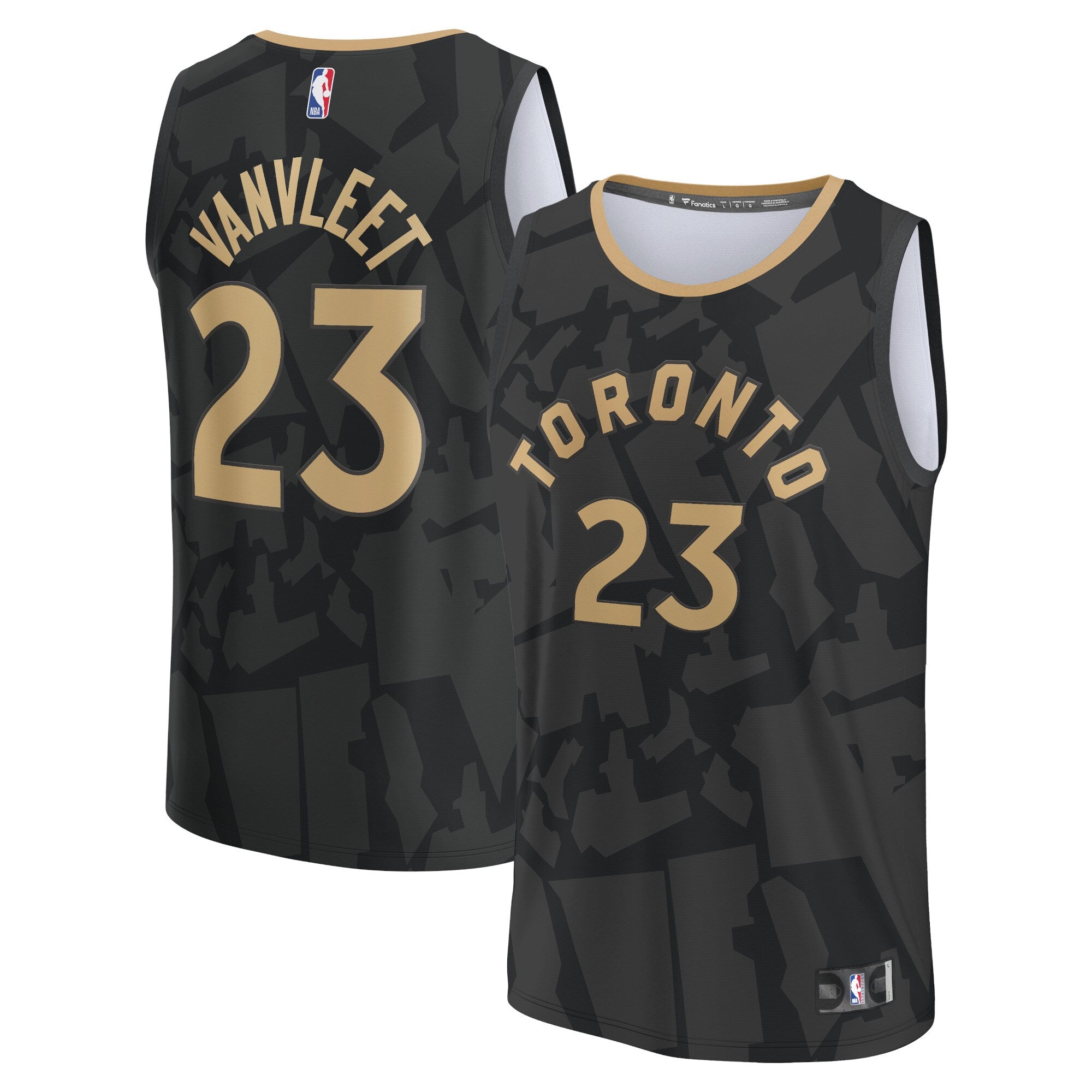 Fred VanVleet Toronto Raptors Fanatics Branded 2022/23 Fastbreak Jersey - City Edition - Black