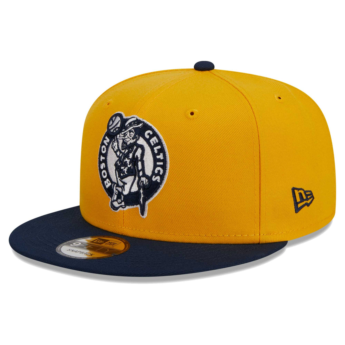 Boston Celtics New Era Color Pack 2-Tone 9FIFTY Snapback Hat - Gold/Navy
