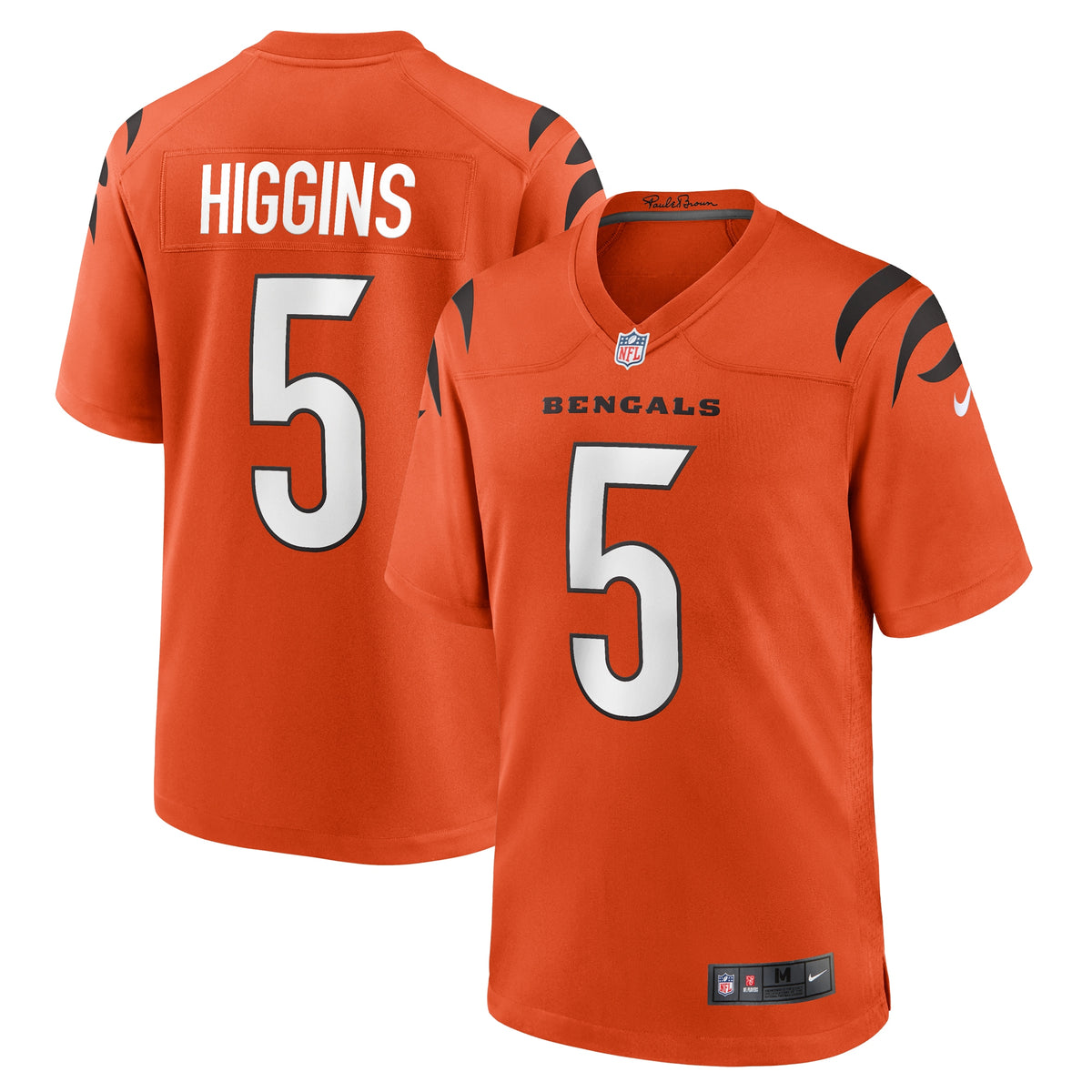 Tee Higgins Cincinnati Bengals Nike Alternate Game Player Jersey   Orange