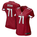 Women s Nike Andrew Brown Cardinal Arizona Cardinals Game Player Jersey