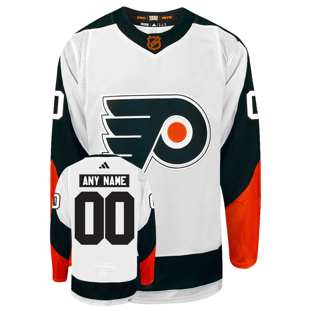 Customizable Philadelphia Flyers Adidas 2022 Primegreen Reverse Retro Authentic NHL Hockey Jersey