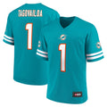 Men s Fanatics Branded Tua Tagovailoa Aqua Miami Dolphins Replica Player Jersey