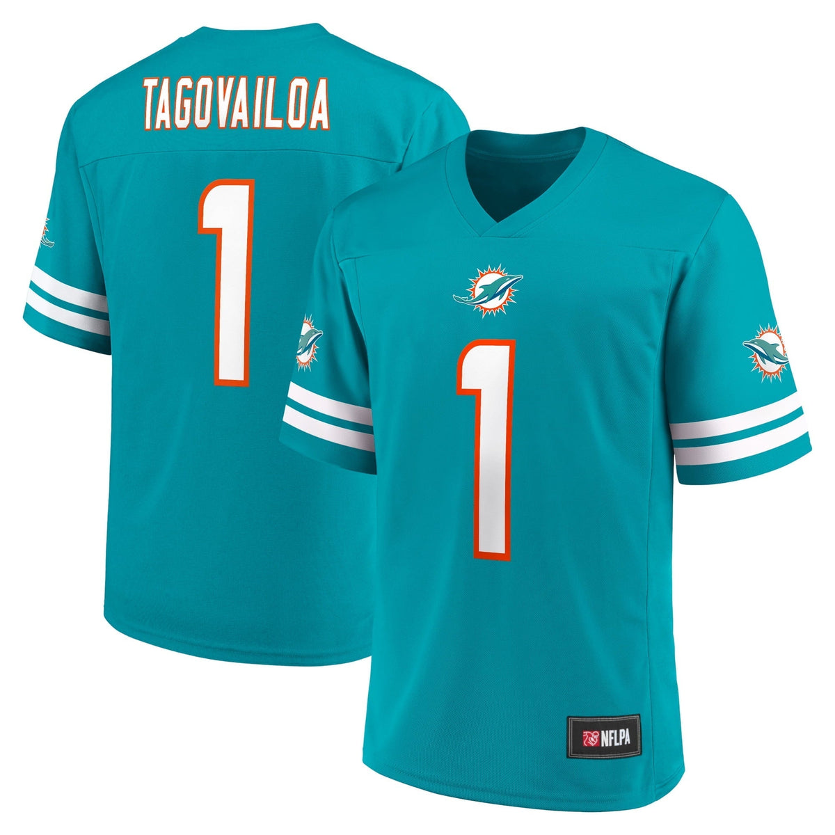 Men s Fanatics Branded Tua Tagovailoa Aqua Miami Dolphins Replica Player Jersey