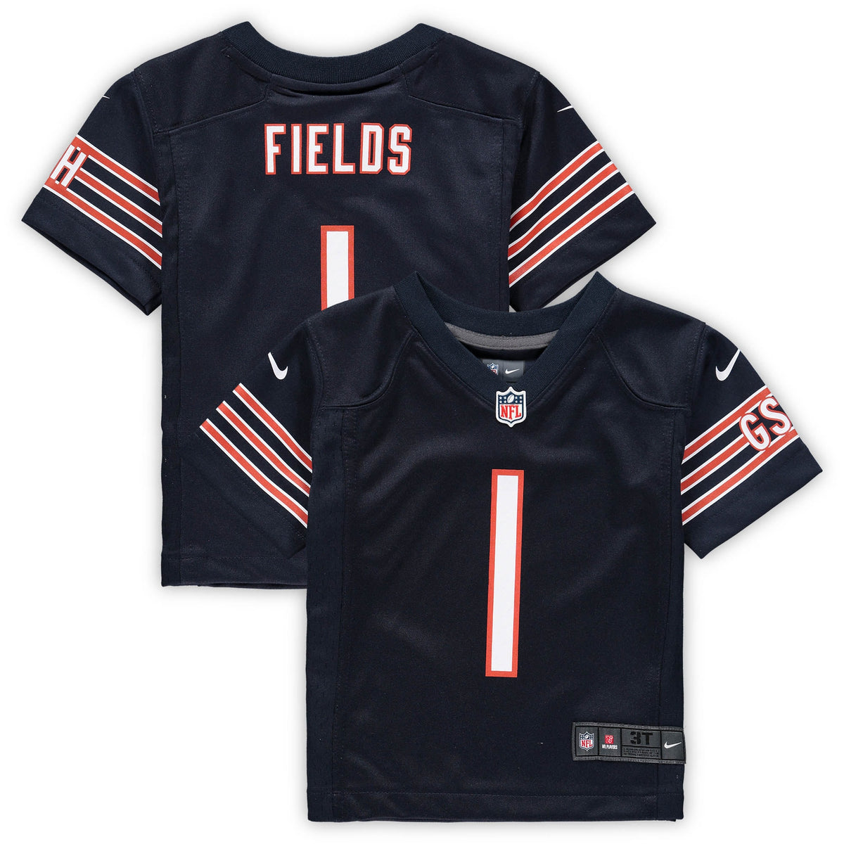 Justin Fields Chicago Bears Nike Toddler Game Jersey   Navy