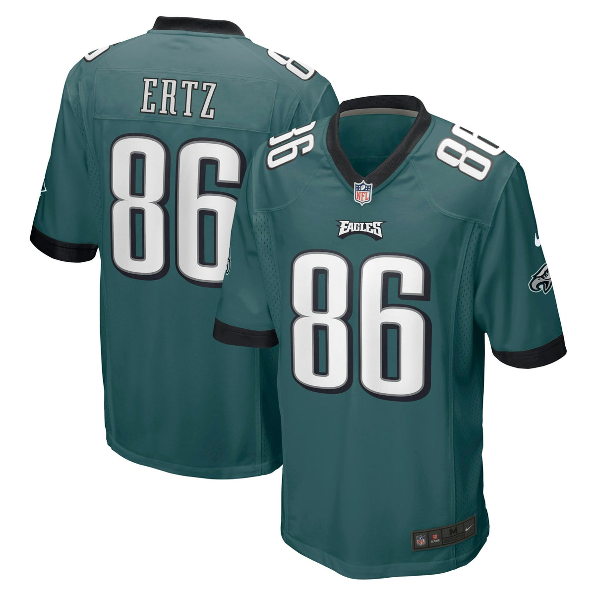 Zach Ertz Philadelphia Eagles Nike Game Player Jersey   Midnight Green