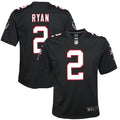 Youth Nike Matt Ryan Black Atlanta Falcons Throwback Game Jersey