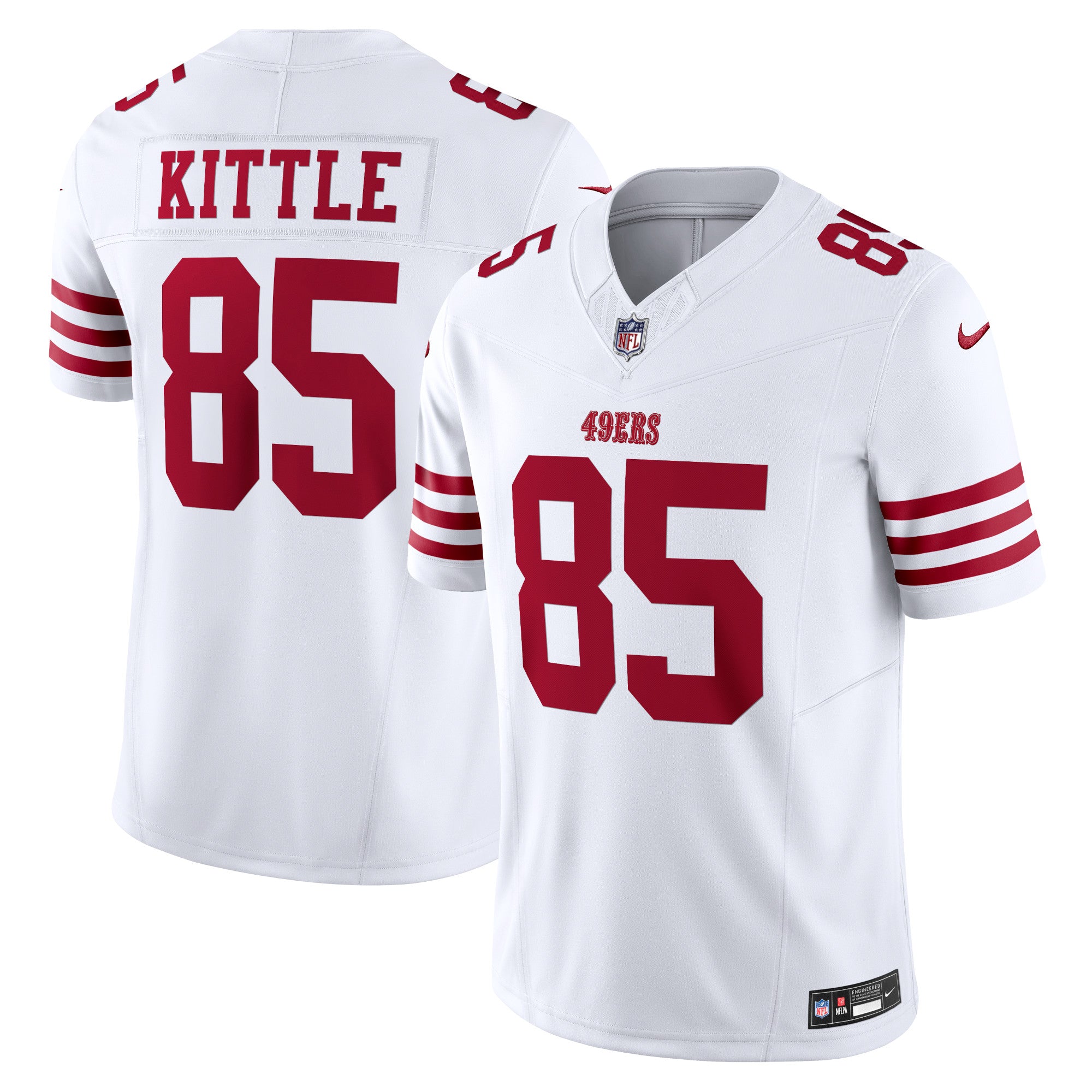 George Kittle San Francisco 49ers Nike Vapor F.U.S.E. Limited Jersey   White