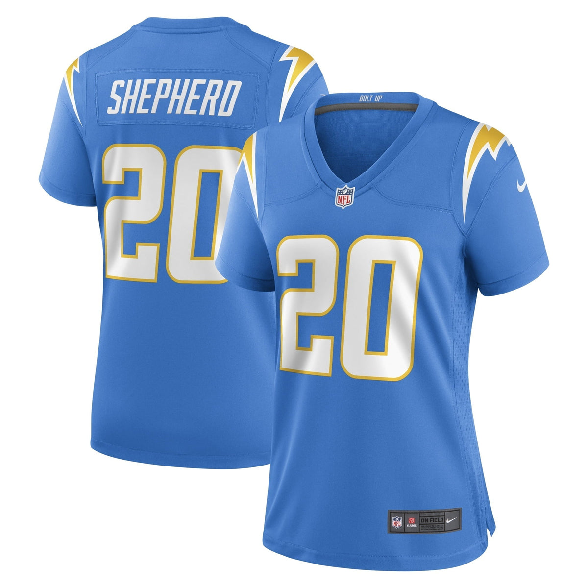 Women s Nike Darrius Shepherd Powder Blue Los Angeles Chargers  Game Jersey