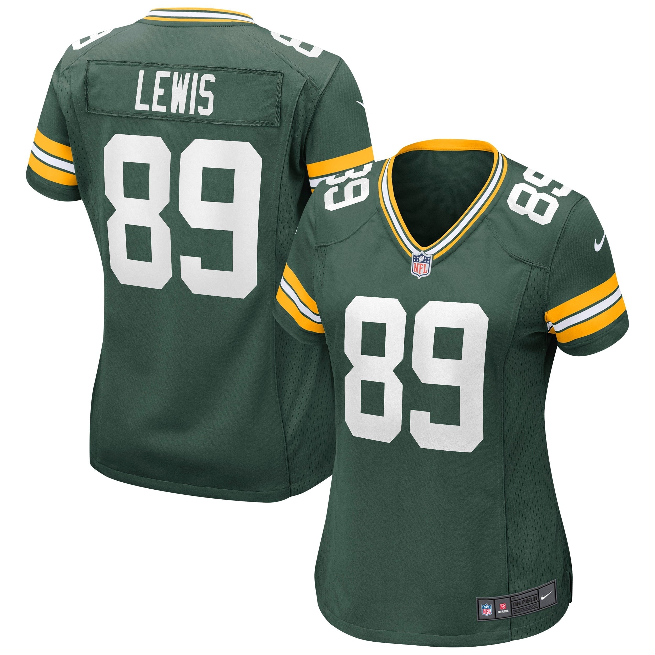 Women s Nike Marcedes Lewis Green Green Bay Packers Game Jersey
